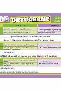 Pliant Ortograme. Clasa a 3-a, limba romana