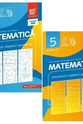 Pachet Consolidare 2025-2026 clasa a 5-a. Matematica. Aritmetica, algebra, geometrie, partea 1 si 2