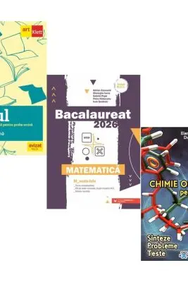 Pachet Bacalaureat 2026. Eseul. Literatura Romana. Pregatire individuala pentru proba scrisa, Matematica M_Mate-Info si Chimie organica pentru liceu. Sinteze. Probleme. Teste - Liliana Paicu, Gheorghe Iurea, Elena Alexandrescu