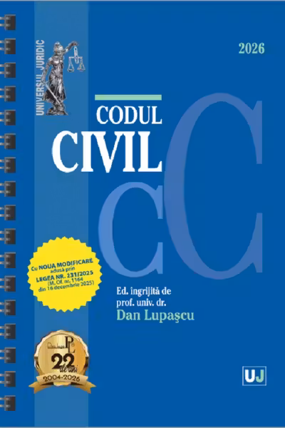 Codul civil Ianuarie 2026 Ed. Spiralată