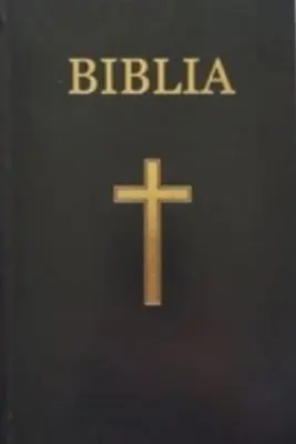 Biblia medie, 063, coperta vinil tare, neagra, cu cruce