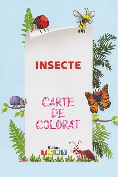 Insecte. Carte de colorat