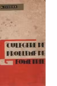 Culegere de probleme de geometrie, Editia a cincea