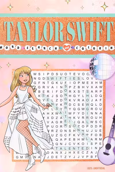 Taylor Swift Word Search and Coloring