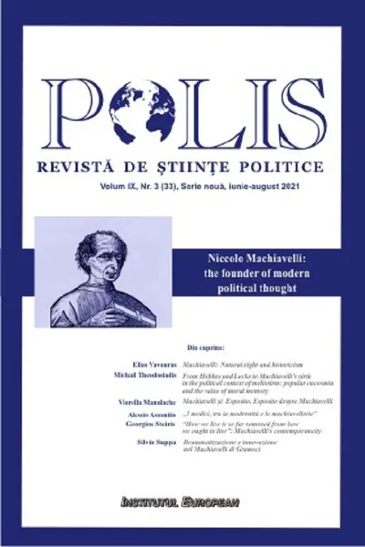 Polis Vol.9 Nr.3(33) Serie nouă iunie-august 2021. Revista de Științe politice