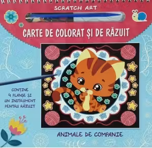 Carte de colorat si de razuit - Animale de companie