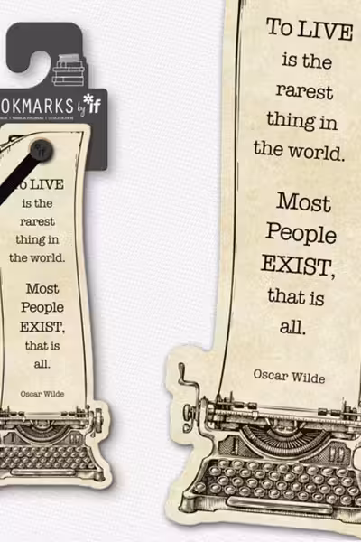 Academia Bookmarks: Typewriter