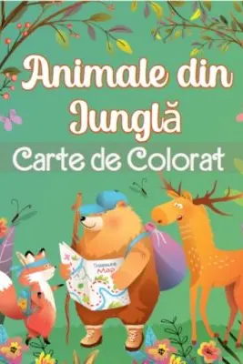Animale din Jungla. Carte de Colorat