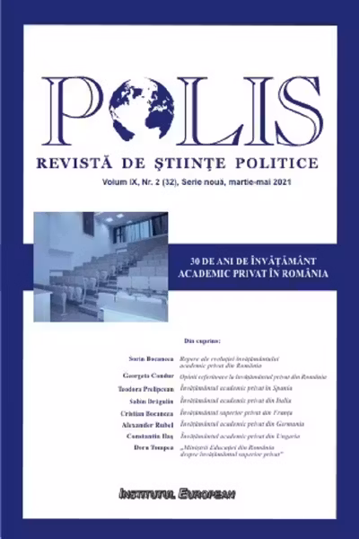 Polis Vol.9 Nr.2(32) Serie nouă martie-mai 2021. Revista de Științe politice