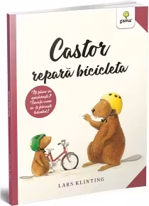 Castor repara bicicleta
