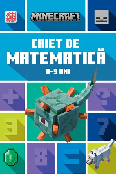 Minecraft - Caiet de matematica 8-9 ani
