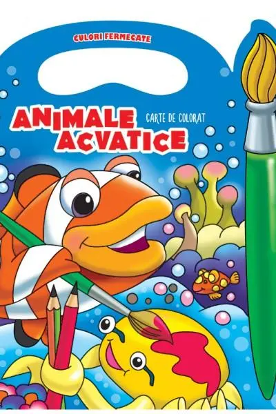Animale acvatice - Carte de colorat