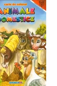 Animale domestice - carte de colorat (format A4)