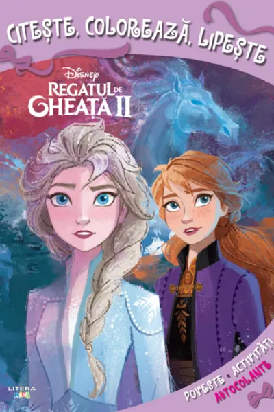 DISNEY. REGATUL DE GHEATA II. Citeste, coloreaza, lipeste