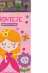Printese carte de colorat cu 5 creioane cu radiere