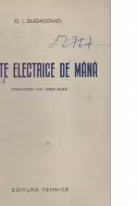 Unelte electrice de mana
