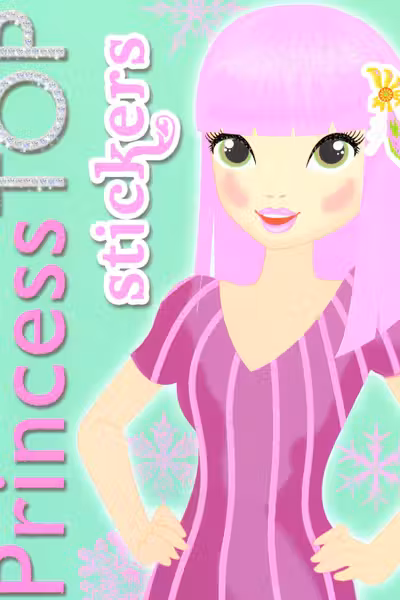 Princess TOP - Stickers (verde)