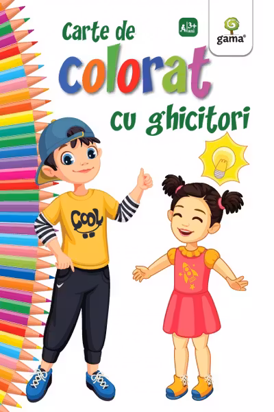 Carte de colorat cu ghicitori