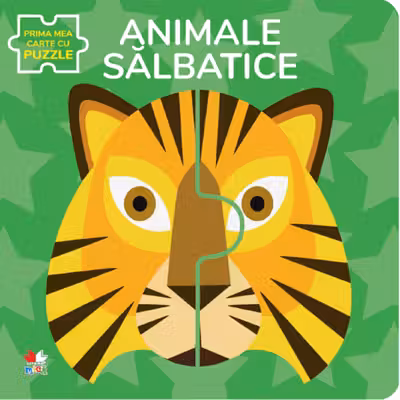 ANIMALE SALBATICE. Prima mea carte cu puzzle
