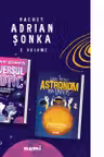 Pachet Adrian Sonka (2 volume): 1. Ghidul micului astronom prin Univers; 2. Universul exotic. Carte de recorduri astronomice