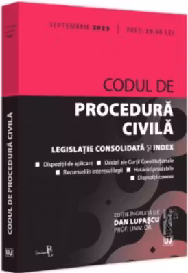 Codul de procedura civila Septembrie 2023