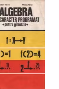 Algebra cu caracter programat - Pentru gimnaziu
