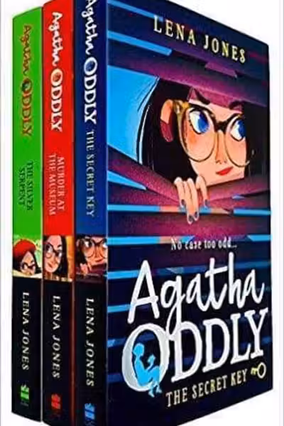 Agatha Oddly Series 3 Books Collection Set by Lena Jones (The Secret KeyMurder at the Museum & The Silver Serpent)