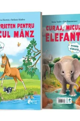 Un prieten pentru micul manz + Curaj, micule elefant!