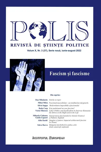 Polis Vol.10 Nr.3 (37) Serie nouă iunie-august 2022. Revista de științe politice