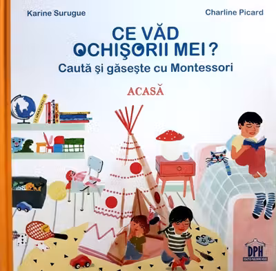 Ce văd ochisorii mei? Acasă. Caută și găsește cu Montessori