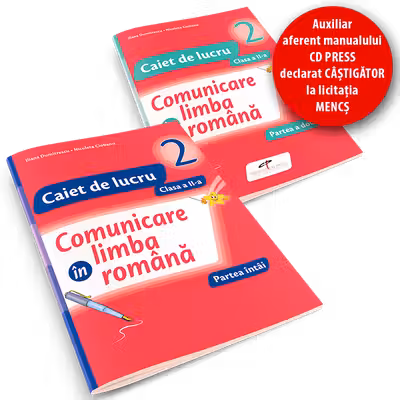 Set caiet Comunicare în limba română cls 2 partea I+partea II