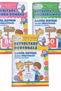 Set Clasa pregatitoare - 3 caiete (+120 jetoane) editie 2016
