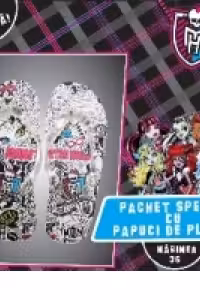 Monster High - Pachet special cu papuci de plaja (marimea 36)