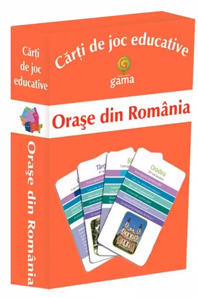 Carti de joc educative - Orase din Romania