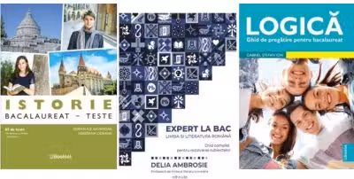 Pachet Bacalaureat Limba si literatura romana Expert la Bac, Logica si Istorie 65 de teste - Delia Ambrosie, Adrian Ilie Aichimoaie, Gabriel Stefan Ion