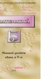 Matematica. Manual pentru clasa a V-a