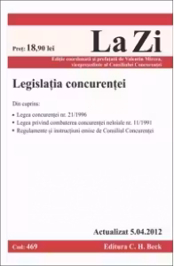 Legislatia concurentei (actualizat la 5.04.2012). Cod 469