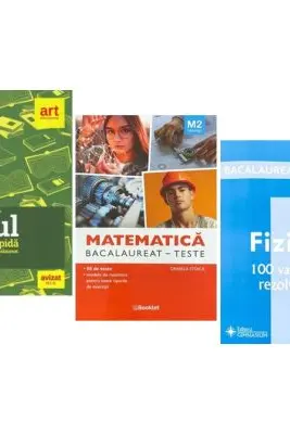 Pachet Bacalaureat 2026. Eseul. Varianta rapida de pregatire, Matematica M2 Tehnologic. Teste si Fizica 100 variante rezolvate - Liliana Paicu, Daniela Stoica, Doru Badiu