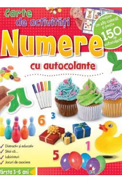 Numere. Carte de activitati cu autocolante