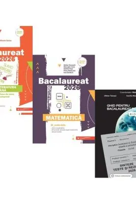Pachet Bacalaureat 2026. Limba si literatura romana, Matematica M_Mate-Info si Biologie clasele 11-12 - Mihaela Dobos, Gheorghe Iurea, Stelica Ene