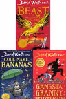 David Walliam 3 Books Collection Set (Gansta Granny Strikes Again The Beast Of Buckingham Code Name Bananas)