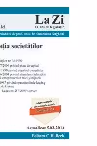 Legislatia societatilor. Cod 534. Actualizat la 5.02.2014