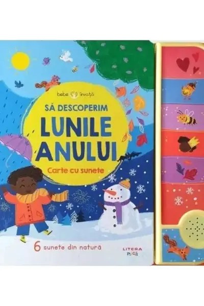 BEBE INVATA. SA DESCOPERIM LUNILE ANULUI. Carte cu sunete (contine taxa verde)