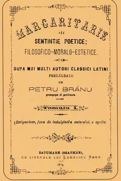 Margaritare sau sentințe poetice: filosofico-moralo-estetice Tomul 1