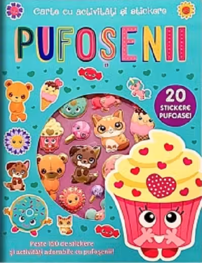 Pufosenii Carte cu activitati si stickere
