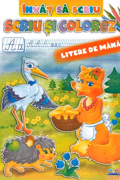 Invat sa scriu - Scriu si colorez litere de mana
