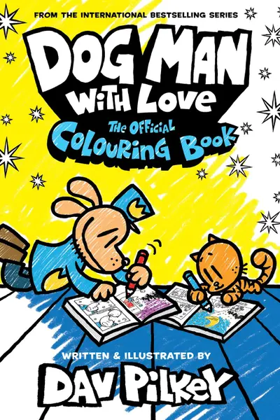 Dog Man With Love. The Official Colouring Book
