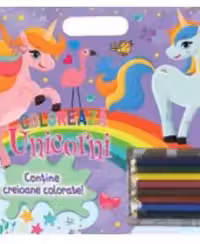 Coloreaza Unicorni creioane