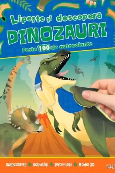 Lipeste si descopera Dinozauri. Peste 100 de autocolante