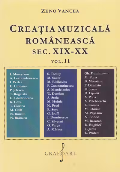 Creația muzicală românească Sec.XIX-XX Vol.2
